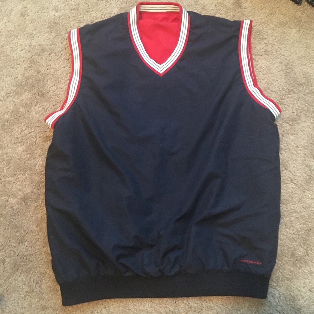 Burberry Golf Mens windbreaker reversible vest M